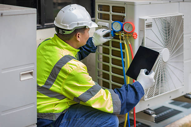 Professional Hvac technician working in Sloan, NY